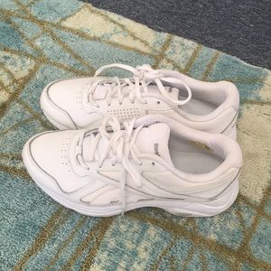 White Reebok sneakers